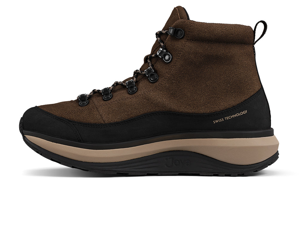 Mens Maui Dark Brown Waterproof Wide-Fit Wave Boots