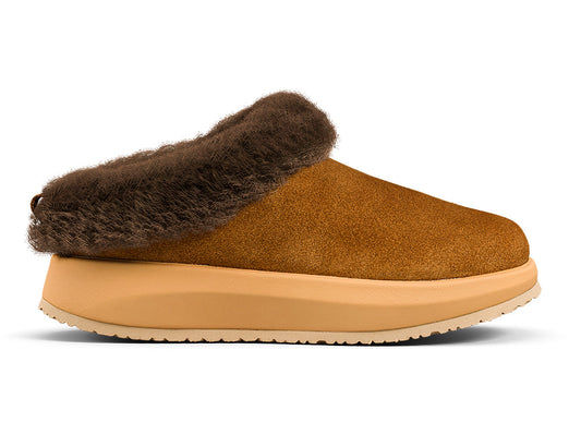 Womens Riga Fur Brown II Senso Slippers