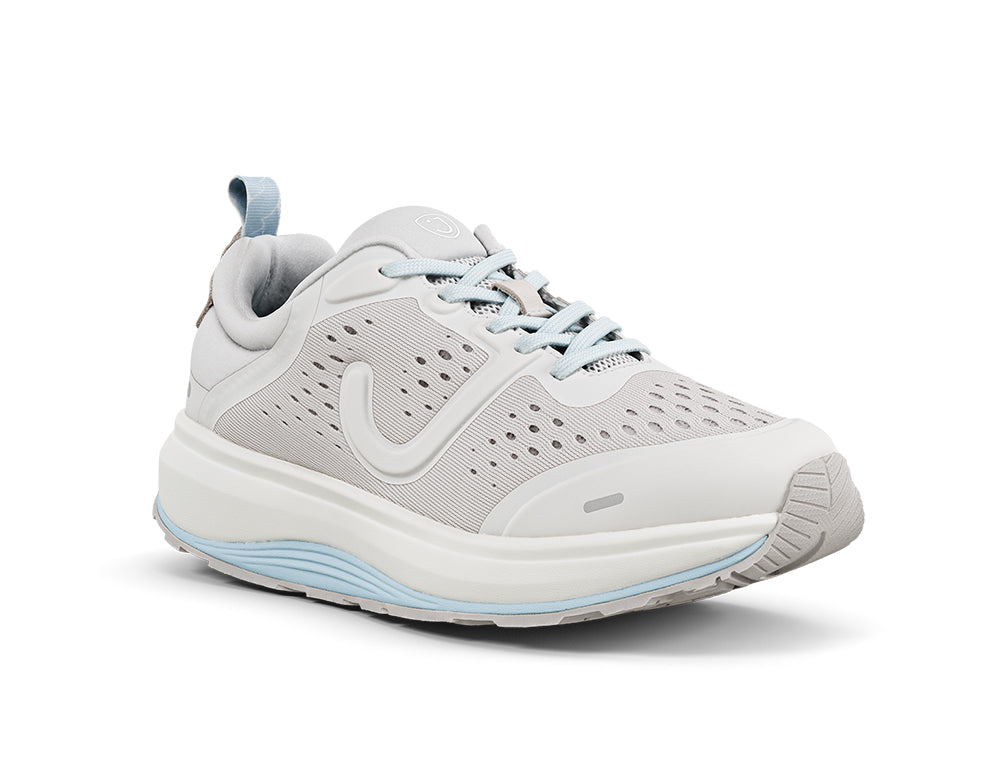 Womens Miami Grey Wide-Fit Wave Trainers