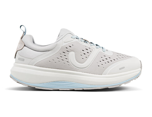 Womens Miami Grey Wide-Fit Wave Trainers