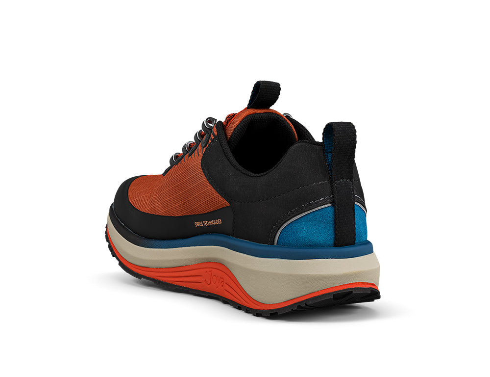 Womens Maui Orange Waterproof Wide-Fit Wave Trainers