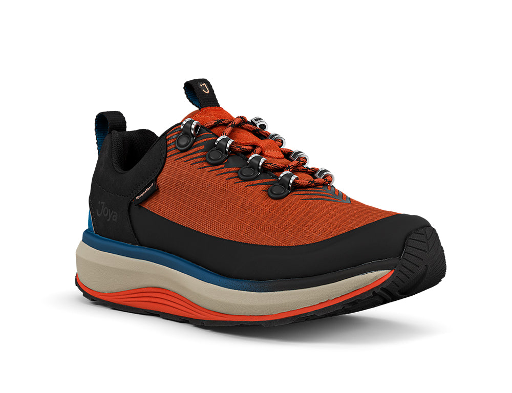 Womens Maui Orange Waterproof Wide-Fit Wave Trainers