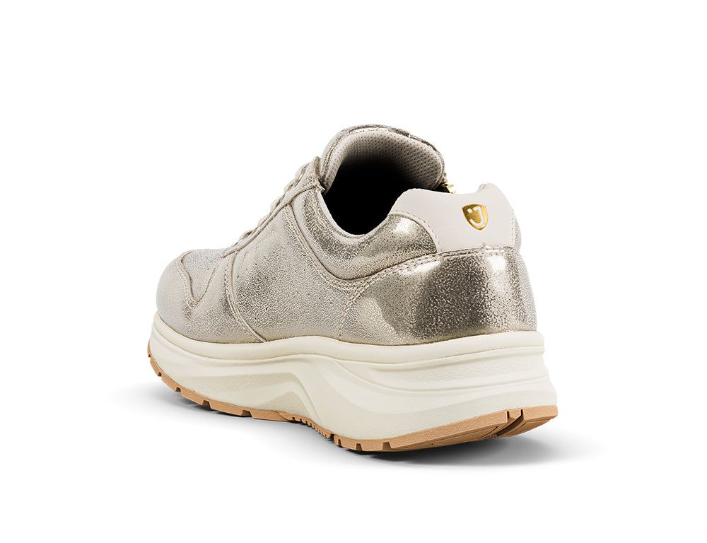Womens Dynamo Light Gold Zip Active Trainers
