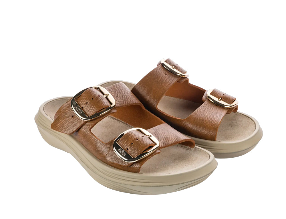 Womens Glarus Brown Cushioned Sandals