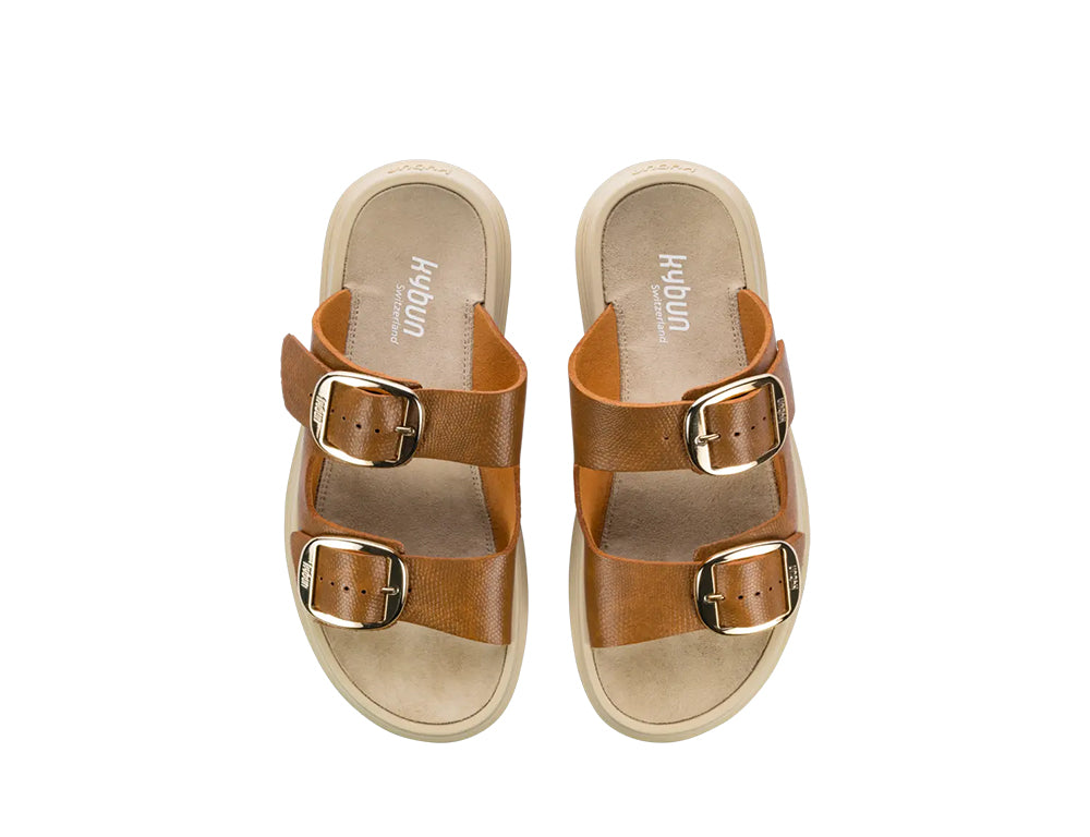 Womens Glarus Brown Cushioned Sandals