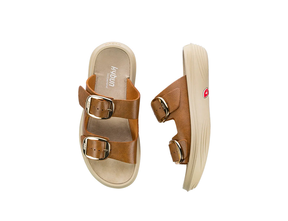 Womens Glarus Brown Cushioned Sandals
