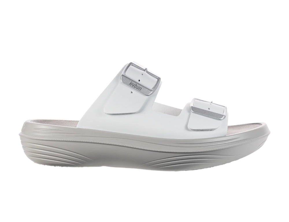 Womens Glarus White Cushioned Sandals