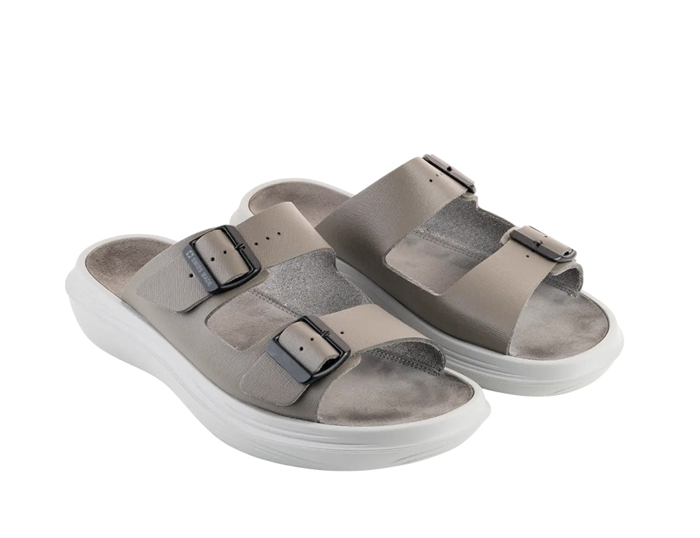Mens Uri Grey Cushioned Sandals