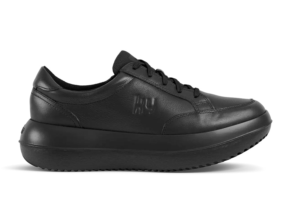 Mens Zürich II Black Leather Strato Shoes
