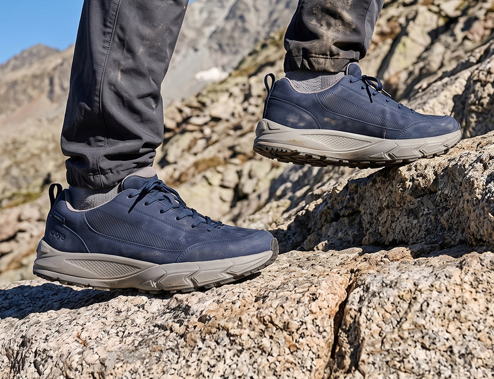 Mens Oberstdorf Waterproof Dark Blue Active Hiking Shoes