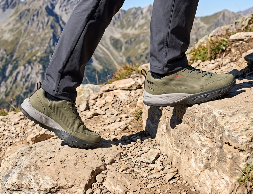 Mens Oberstdorf Waterproof Green Active Hiking Shoes