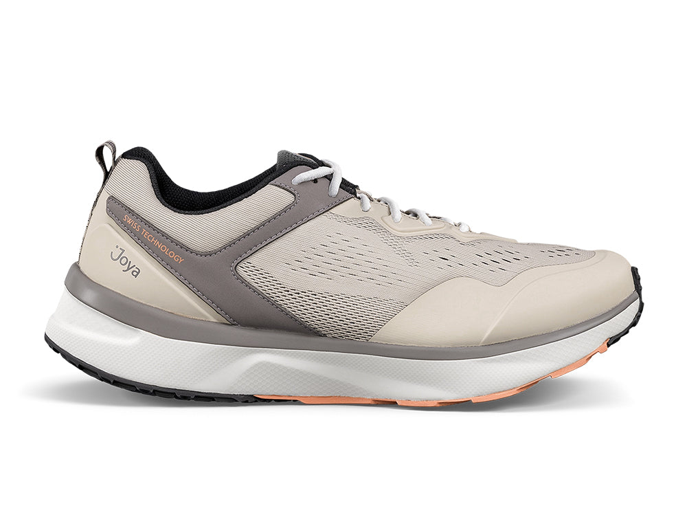Joya Mens Active Veloce Beige Trainers ShoeMed