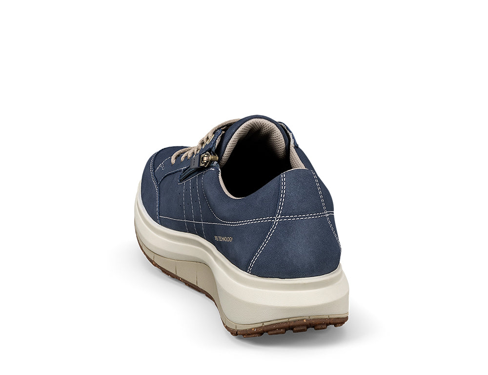 Joya Mens Wave Wide-Fit Zip Moscow Blue II Shoes ShoeMed