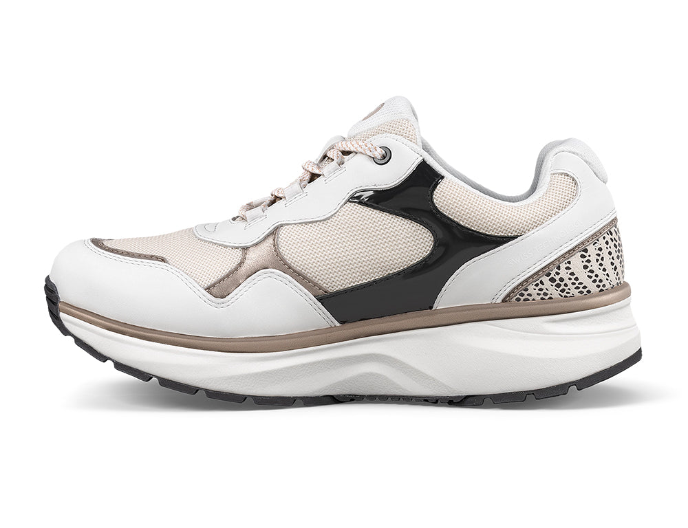 Joya Womens Active Tina III White Gold Trainers ShoeMed