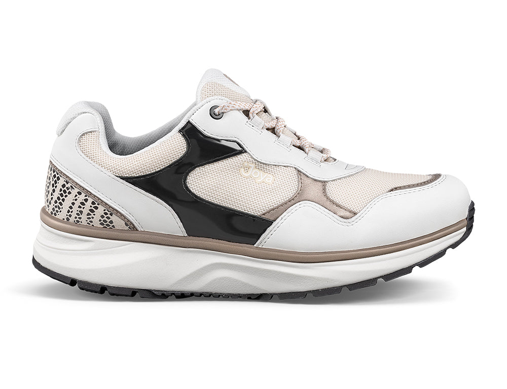 Joya Womens Active Tina III White Gold Trainers ShoeMed