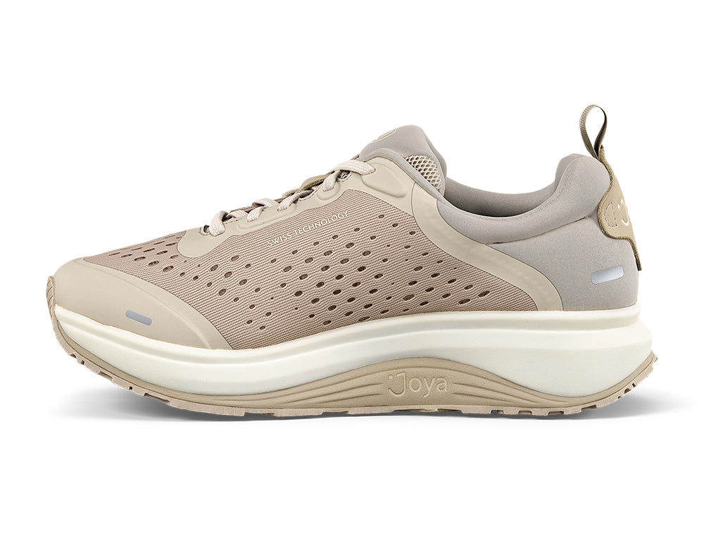 Womens Miami Beige Wide-Fit Wave Trainers